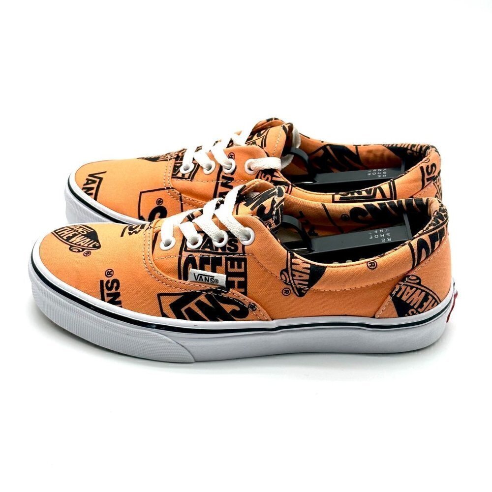 VANS Off The Wall orange Athletic Skate Shoes Womens Size 7.5